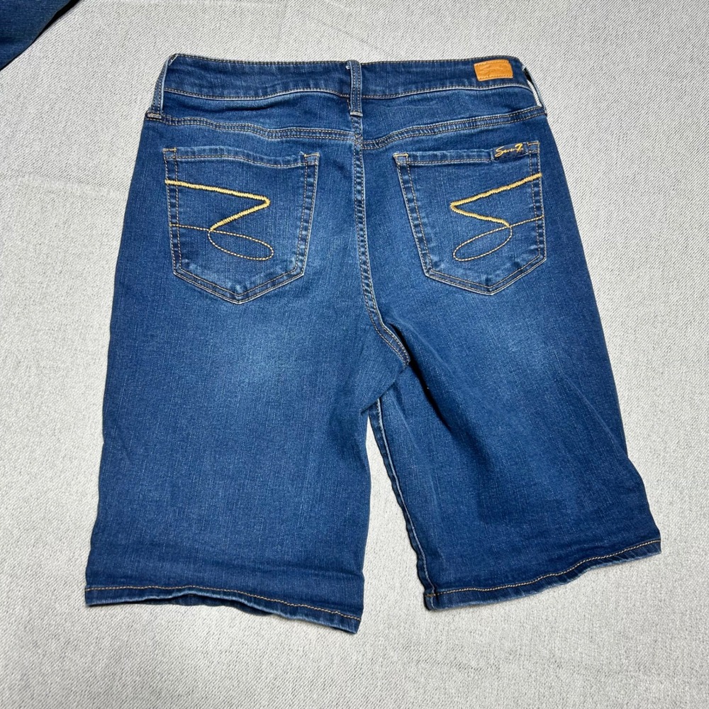 Seven7 Bermuda Shorts Womens Size 8 Blue Black Denim 3 Pair Bundle Jorts - Picture 3 of 16